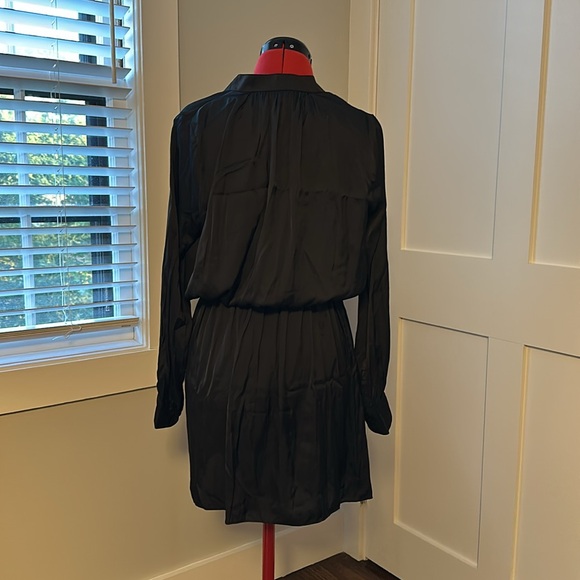 Zadig & Voltaire Black Satin Rinka Dress, Size Small - Picture 3 of 6